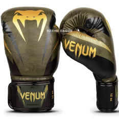 Găng tay boxing Venum Impact chính hãng – Khaki/Gold