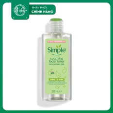 Nước Hoa Hồng Simple Kind To Skin Soothing Facial Toner 200ml