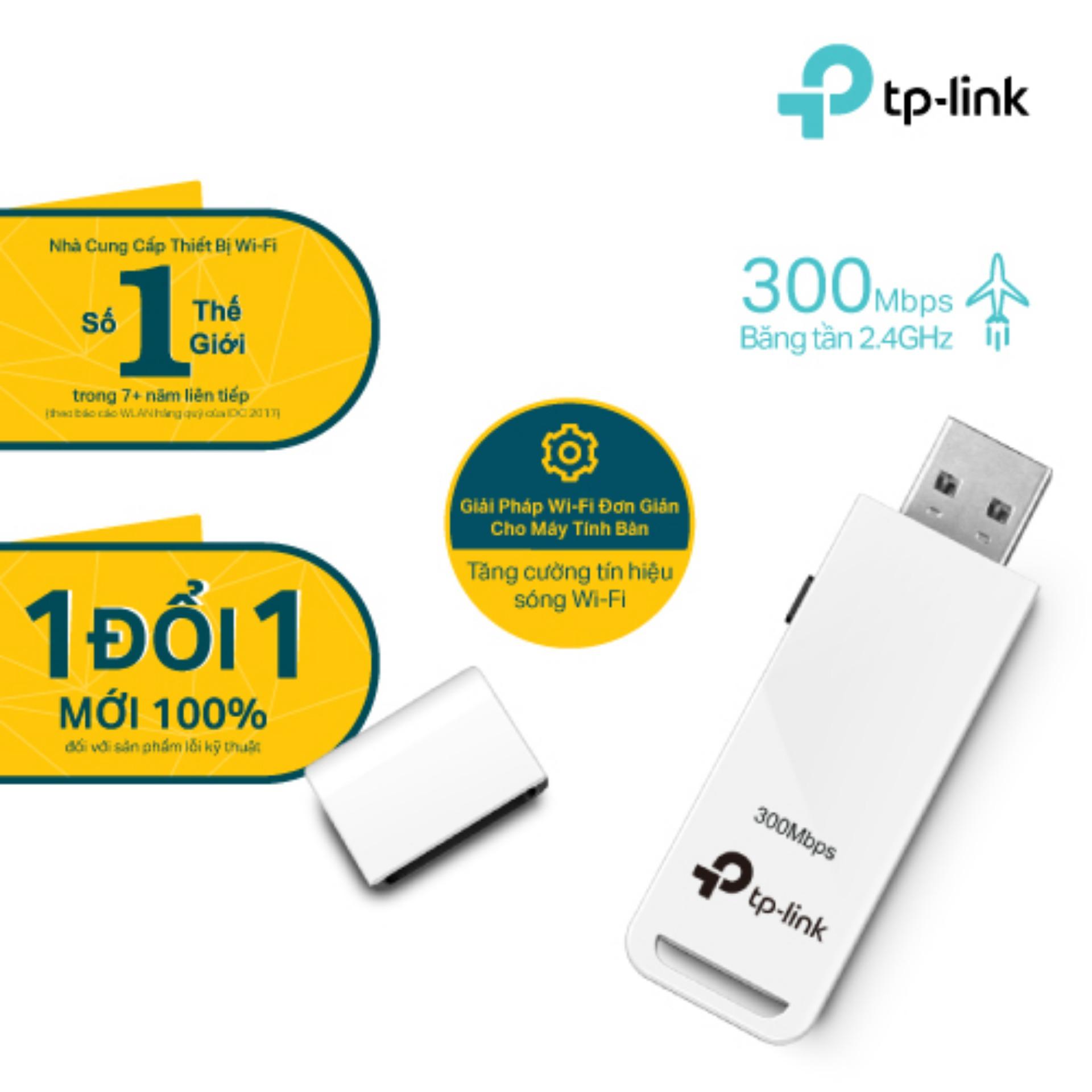 TP-Link - TL-WN821N - USB kết nối Wi-Fi Chuẩn N 300Mbps-Hãng phân phối chính thức