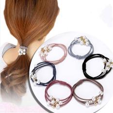 8 Cái Cột Tóc Đính Hạt Ngọc Trai Nhân Tạo Cực Xinh Dây Nhiều Lớp