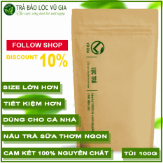 Lục Trà Nguyên Chất Bảo Lộc Vũ Gia (100g/túi) – Ngăn ngừa ung thư, giảm cân an toàn, cải thiện mất ngủ, giảm stress hiệu quả – Đã được kiểm nghiệm y tế
