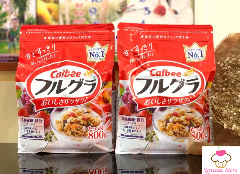 [HSD 09/2022] Ngũ cốc Calbee ăn kiêng giảm cân Nhật Bản mix hoa quả trái cây sữa chua dùng ăn...