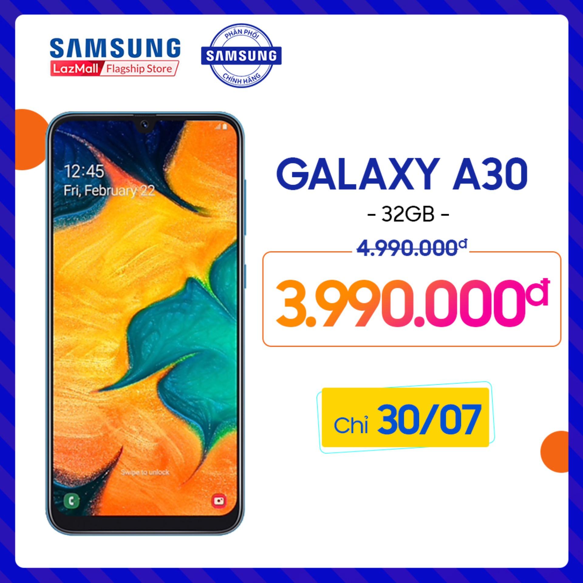 Điện thoại Samsung Galaxy A30 - Hãng phân phối chính thức
