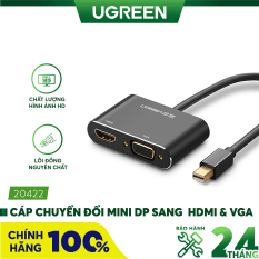 Cáp chuyển đổi Mini DisplayPort sang HDMI và VGA dài 20cm UGREEN MD115 – Hãng phân phối chính thức