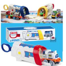 Bộ xe thomas mini bằng sắt và nhà đẩy đồ chơi trẻ em