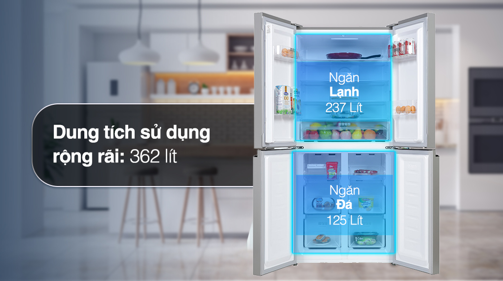 [Giao tại HCM] Tủ lạnh Sharp Inverter 362 lít SJ-FX420VG-BK - Công suất tiêu thụ công bố theo TCVN: ~...