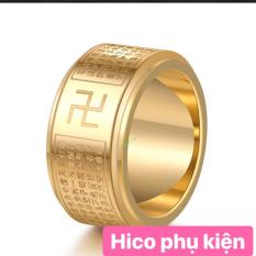 Nhẫn Bát Nhã Tâm Kinh Xoay 360 Được Làm Bằng Chất Liệu Thép Không Gỉ- Không Bị Phai Màu Đem Lại Vạn Sự Như Ý – Bình An May Mắn