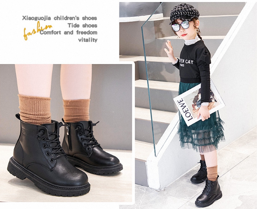 Giày Bốt da mềm ( cao cấp ) cho bé gái phong cách hàn quốc (mẫu mới nhất ) -...