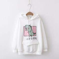 Áo khoác nỉ hoodie có túi in hình siêu dễ thương