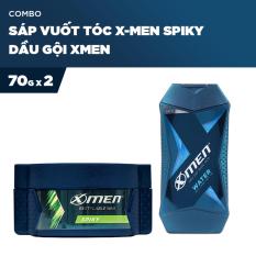 Combo Sáp vuốt tóc X-Men Spiky 70g và Dầu gội Xmen 70g