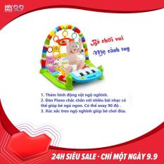 Thảm nhạc cao cấp cho bé nằm chơi có nhạc và đồ chơi lục lạc