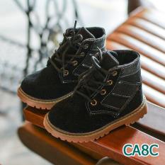 Boot Da Lộn Cổ Thấp Siêu Chất Cho Bé