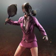 Bộ áo váy hồng Cosplay nhân vật PUBG có găng tay + chảo