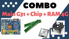 Combo Main G31 + Chip +Ram 4G