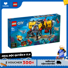 LEGO CITY 60265 Trạm Thăm Dò Đại Dương ( 497 Chi tiết) Bộ gạch đồ chơi lắp ráp cho trẻ em