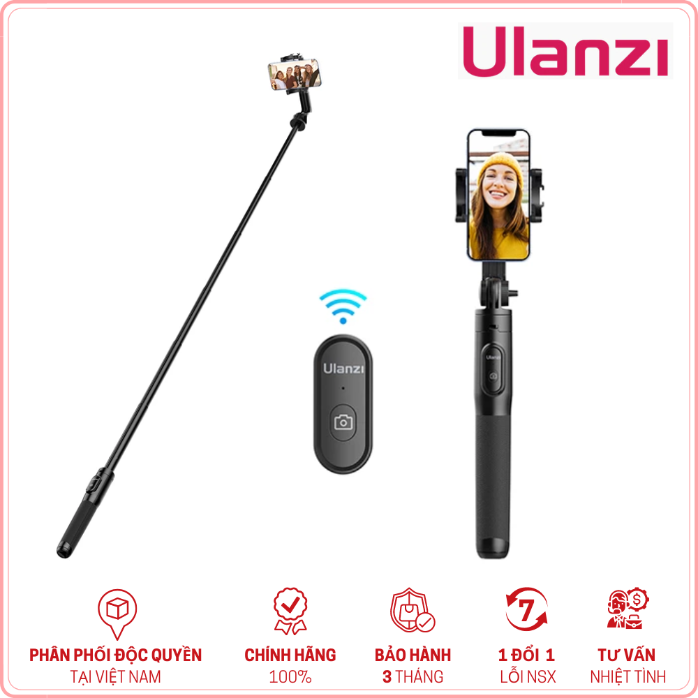 ULANZI SK-03 – Chân Tripod Kèm Remote Bluetooth Dành Cho Điện Thoại – Hàng Chính Hãng