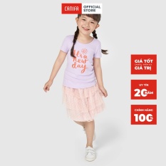 Áo phông, áo thun tay ngắn bé gái in hình dễ thương CANIFA 1TS21S025 ( Đủ size cho bé từ 2 đến 12 tuổi)