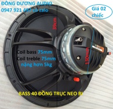 LOA ĐỒNG TRỤC 40 NEO BI COIL BASS 75 TREBLE 75 – GIÁ 2 CHIẾC – LOA 4 TẤC