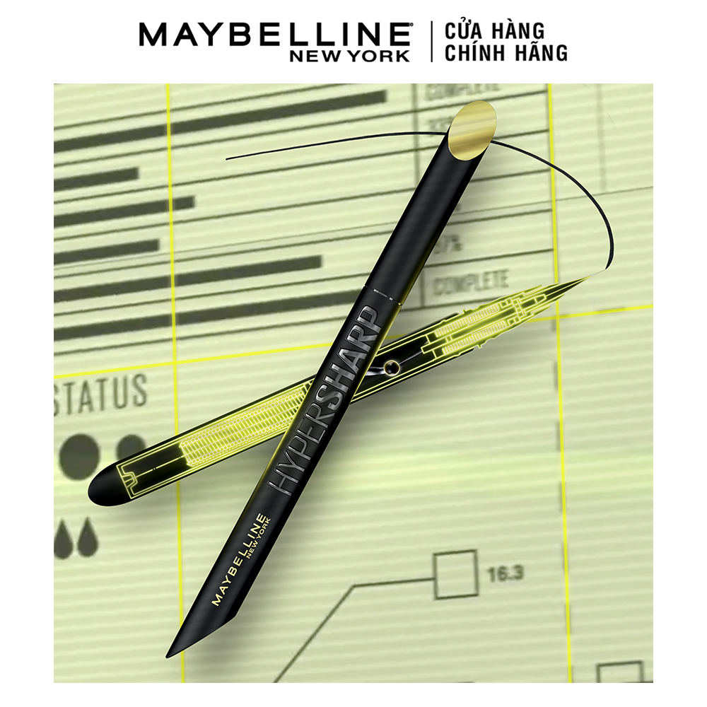 Bút Kẻ Mắt Nước Siêu Sắc Mảnh HyperSharp Liner 36h Extreme Maybelline New York Lâu Trôi 0.4g