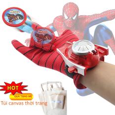 Đồ chơi găng tay siêu nhân người nhện bắn đĩa cho bé