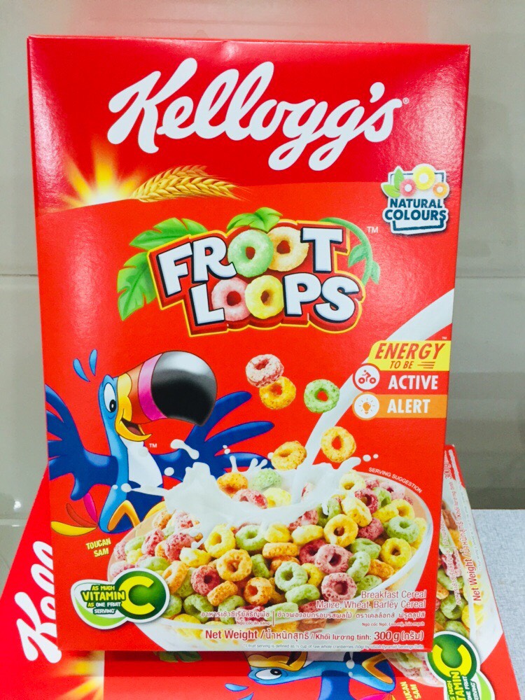 [HCM]ngũ cốc ăn sáng Kelloggs Froot Loops 285g