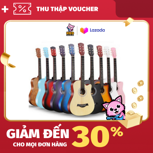 Đàn Guitar acoustic thùng dáng khuyết KBD FULL MÀU