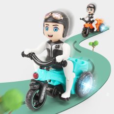 Đồ chơi trẻ em bé đi xe đạp xoay 360 độ có đèn và nhạc an toàn cho bé – Bé đi xe đạp Bicycle bánh xe phát sáng 3 màu theo nhạc – Đồ chơi cho bé trai 3 tuổi – Thế giới đồ chơi cho bé gái cute – Quà tặng sinh nhật cho bé