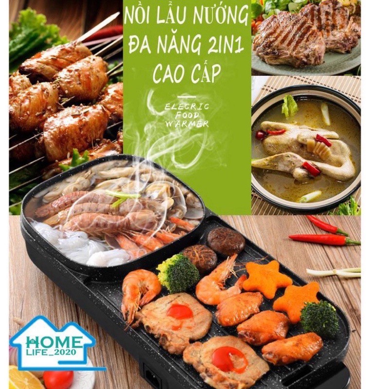BẾP LẨU NƯỚNG ĐA NĂNG 2 IN 1 - Tiết kiệm điện năng, tiết kiệm thời gian - Đem lại...