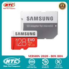 Thẻ nhớ MicroSDXC Samsung Evo Plus 128GB U3 4K R100MB/s W60MB/s – box Hoa New 2020 (Đỏ) + Kèm Adapter – Nhất Tín Computer