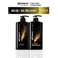 Combo Dầu gội nước hoa X-Men for Boss Luxury 650g + Sữa tắm nước hoa X-Men for Boss Luxury 650g