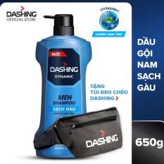 Dầu gội sạch gàu dành cho nam giới Dashing Dynamic Men Shampoo 650g – Tặng túi đeo chéo