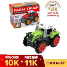 Đồ chơi mô hình xe tải nông trại chạy bằng pin, nhanh và vô cùng bền bỉ, nhựa nguyên sinh an toàn (nhiều màu sắc)-KAVY