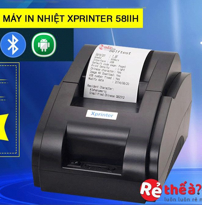 Máy in hóa đơn XPRINTER 58IIH - Hỗ trợ cài đặt- luôn tặng free 1 cuộn giây in - USB+...