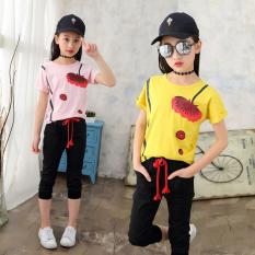 BỘ QUẦN ÁO HOA HỒNG DỄ THƯƠNG CHO BÉ GÁI 19-40KG