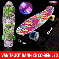 Ván Trượt Thể Thao Hình Sicker Cao Cấp Bánh Xe Có Đèn Led Chiếu Sáng – Ván Trượt Thể Thao Đủ Tiêu Chuẩn Thi Đấu