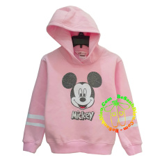 [30kg-55kg] Áo Hoodie ấm áp vải cực chất hàng Cambodia xuất xịn cho bé màu hồng phấn Mickey