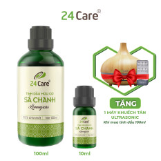 Tinh dầu Sả Chanh 24Care chiết xuất thiên nhiên, thơm phòng, đuổi muỗi