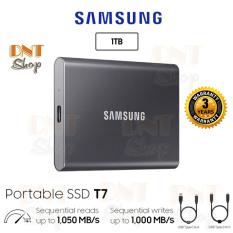 [HCM][Trả góp 0%]Ổ cứng di động SSD Portable Samsung T7 1TB – USB 3.2 Gen 2 (MU-PC1T0)