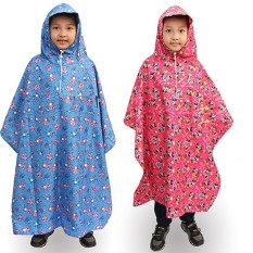 Áo Mưa Trẻ Em Vải Dù Cao Cấp Bít 2 Bên Từ 4-7 Tuổi – Nhiều Màu Sắc Dễ Thương.