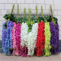 Hoa giả – 1 cành Hoa tử đằng cỡ lớn cao cấp 3 nhánh hoa đẹp quyến rũ trang trí nhà cửa, trang trí đám cưới, cổng vòm sự kiện