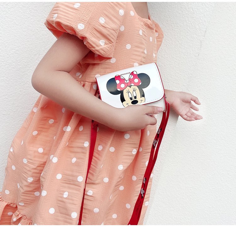 Túi đeo chéo cho bé gái mini ZAKUDO dễ thương, ngộ nghĩnh, thời trang hình MICKEY và DONALD da PU...