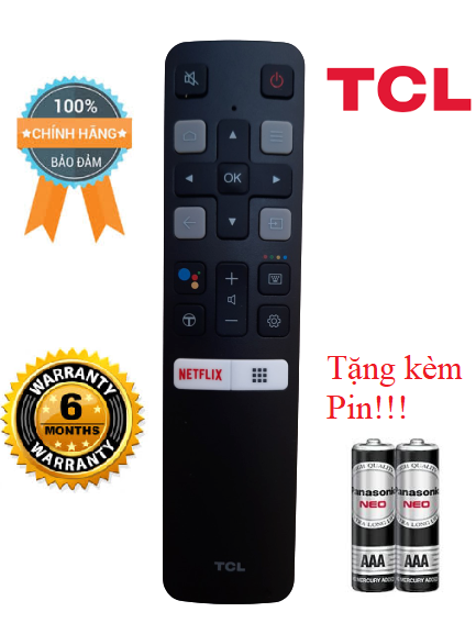 Điều khiển tivi TCL giọng nói- Hàng mới chính hãng TCL 100% Tặng kèm Pin
