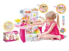 Bộ đồ chơi Quầy Bán Kem 668-24 gồm 34 chi tiết có Đèn và Nhạc – Xe Bán Kem – Xe Kem Siêu Thị – Máy Tính Tiền Siêu Thị – HOME BABY