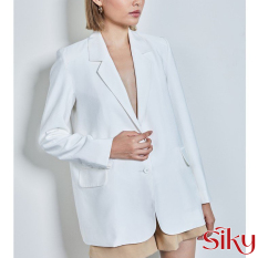 Áo blazer nữ dài tay, áo khoác ngoài dáng rộng phong cách Hàn Quốc – SIKY HX04