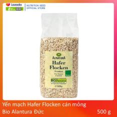 Yến mạch Hafer Flocken cán mỏng Bio Alnatura Đức 500 g