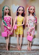 Búp bê khớp cao cấp tóc bím kèm trang phục