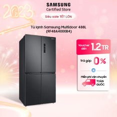 [Không nhận COD][Free Ship + Lắp đặt Toàn Quốc][Trả góp 0%][Voucher Upto 1Tr] Tủ lạnh Samsung Multidoor 488L (RF48A4000B4) | 2 dàn lạnh độc lập | Thiết kế sang trọng | Hàng chính hãng