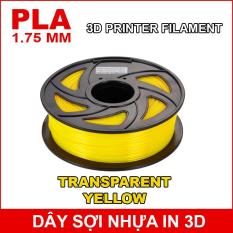 Dây sợi nhựa PLA in 3D 1.75mm 1Kg Transparent Yellow