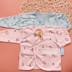 Áo dài tay cotton cho bé sơ sinh khuy lệch vải cotton cao cấp mềm mịn và thoáng mát có nhiều màu sắc khác nhau phù hợp cho cả bé trai và bé gái