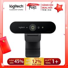 [Nhập Mã LOGI31A Giảm 12%] Webcam Logitech BRIO – 4K Ultra HD, tự động chỉnh sáng & lấy nét, mic kép to rõ loại bỏ tiếng ồn, góc rộng 78o